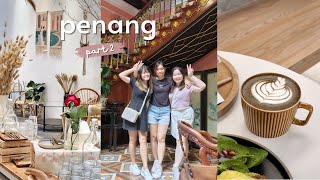 🇲🇾 penang travel vlog • clan jetties aesthetic cafes peranakan mansion amp nyonya food 🚲☕️💮✨️ [upl. by Ahkos605]