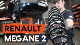 Hoe een spiraalveer achteraan vervangen op een RENAULT MEGANE 2 LM HANDLEIDING AUTODOC [upl. by Trotter]