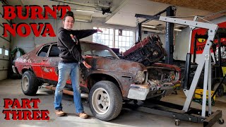 Putting My BURNT 1973 Nova Back on the Road Part 3 [upl. by Alliuqaj]