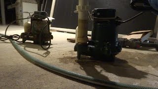 zoeller sump pump with issues replaced [upl. by Ydaf]