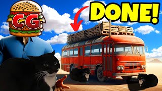 I Finished Upgraded My Survival Bus for Cats in The Long Drive Mods [upl. by Nob]