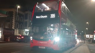 Advent Calendar Day 7 FRV LDN Bus Route 205 Paddington  Bow Church SK20AYC 11350 E400 SH MMC [upl. by Sari]