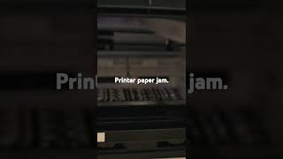 Paper jam in printer [upl. by Iaw]