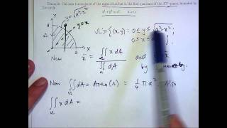 Centroid and double integrals [upl. by Ardnuaed909]