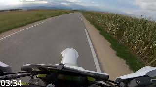 Husqvarna FE 250  0100 kmh Acceleration 060 mph [upl. by Holbrook]