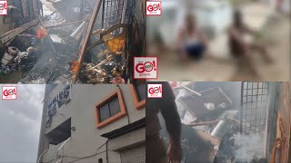 GULBARGA BREAKING NEWS 9 PEOPLES INJURED GAS CYLINDER BLAST AT SAPTAGIRI HOTEL [upl. by Jehius]