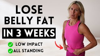 Lose Stubborn Belly Fat In 3 Weeks  Low Impact Home Workout [upl. by Abehsile]