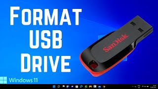 How To Format A USB Drive In Windows 11 [upl. by Lerej29]