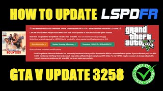 How To Update LSPDFR  ScrithookV  RPH  ELS  GTA V v3258  lspdfr [upl. by Atsirt]