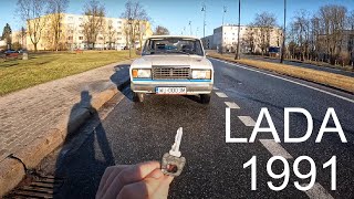 تجربة قيادة لادا 1991 LADA [upl. by Avla887]