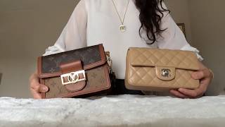 Louis Vuitton MINI DAUPHINE vs Chanel MINI FLAP Chanel LV [upl. by Besnard]