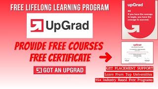 Upgrad Free Courses with Certificates  ManagementData ScienceMachine Learning And Many More [upl. by Llezom]