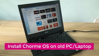 Install ChromeOS on old PCLaptop  FydeOS [upl. by Ahsitul]