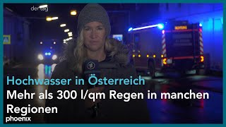 Hochwasserlage Korrespondentin Anna Tillack zur aktuellen Situation in Österreich  160924 [upl. by Dominica]