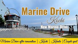 Kochi Marine Drive  new experience  1hour drive subscribe travel viralvideo [upl. by Terbecki]