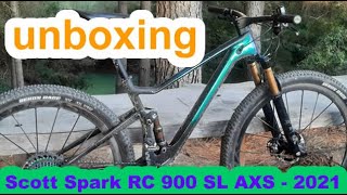 UNBOXING  Scott Spark RC 900 SL AXS 2021 [upl. by Allain]