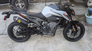 2024 KTM Duke 790 Arrow Exhaust Note [upl. by Nedyarb]