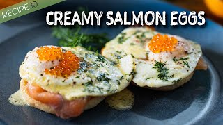 Sunrise Creamy Eggs and Smoked Salmon [upl. by Dhumma]