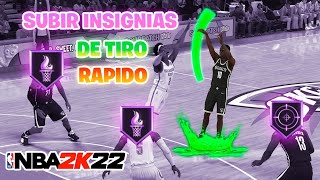 COMO SUBIR LAS INSIGNIAS DE TIRO EN NBA 2K22 RAPIDO Y FACIL NO FALLA [upl. by Dimitris]