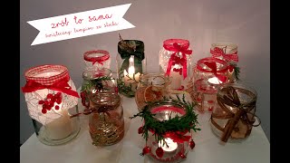 Proste lampiony na Boże Narodzenie  Christmas lantern  tutorial DIY [upl. by Aianat]