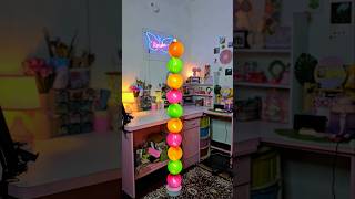 DiY Homemade Ball ⚾️ light lamp 🛋WOW 😱 Emoji craft challenge 💡shorts youtubeshorts trending [upl. by Maffa]