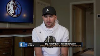 Luka Doncic Joins Inside The NBA On Mamba Day  Full Interview [upl. by Zebulen185]