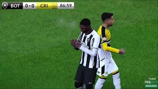 SIMULAÇÃO EFOOTBALL BOTAFOGO X CRICIMA AO VIVO  GAMEPLAY PES 2021 [upl. by Benedikta]