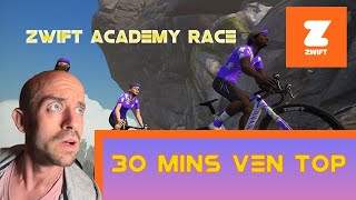 Zwift Academy 30 MINUTE VEN TOP SUFFERFEST [upl. by Brewer373]