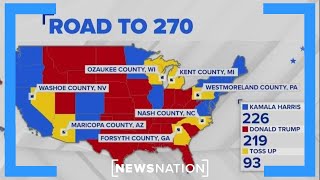 Counties to watch as votes come in  Election 2024 [upl. by Aerdnna867]