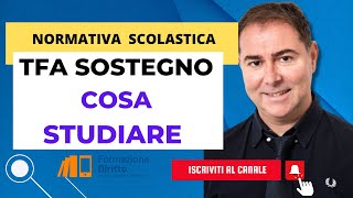 TFA Sostegno 2023  cosa studiare [upl. by Adnimra]