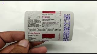 Logivir 800 Dt Tablet  Acyclovir Dispersible tablets ip 800 mg Uses  Logivir 800 Dt tablet uses [upl. by Anaejer73]