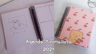 DIY Agenda minimalista 2024  Imprimible [upl. by Durning]