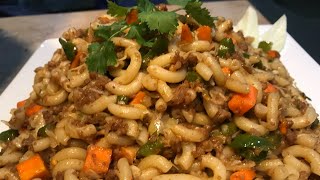 Vegetables KEEMA macaroni recipe Ramadan special dinner  Lifeinzoom [upl. by Ahsla384]