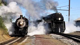 NampW 611 amp 475 Reunion at the Strasburg Railroad [upl. by Deelaw710]