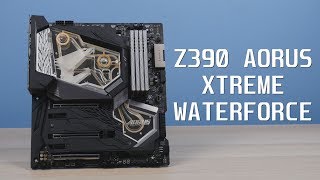 GIGABYTE Z390 AORUS XTREME WATERFORCE  Review plus Monoblock Installation and Testing [upl. by Atteuqahc974]