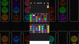 ball sort color water puzzle level 477 [upl. by Eidoc]