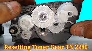 how to reset brother toner cartridgebrother mfc 7860 reset toner cartridge reset toner gear [upl. by Hessney]