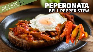 Peperonata a Simple Bell Pepper Stew Italians Love [upl. by Gilroy]