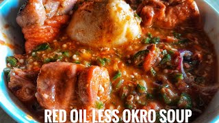 Have you tried this red oilless okro soup You will love this recipe [upl. by Platas]