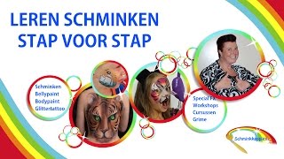 Les 3 Druppels Leren Schminken stap voor stap door Schminkkoppies [upl. by Adnilre]