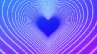 Neon Lights Love Heart Tunnel💜Purple Heart Background  Neon Heart Tunnel Loop 3 Hours [upl. by Dumond]