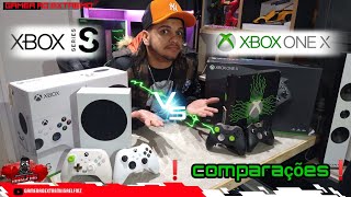 XBOX SÉRIES S vs XBOX ONE X Qual dos 2 vai se sair melhor nos testes em TV 4K 65polegadas ❓❓ [upl. by Ttegdirb]