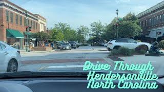 Drive Through Hendersonville North Carolina [upl. by Kizzee]