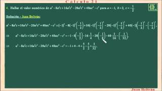 Valor numérico de expresiones algebraicas con exponentes enteros Baldor 604 [upl. by Legna]