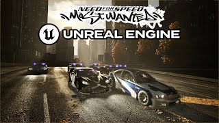 Need For Speed Most Wanted Remake  Unreal Engine 5  Cross calls all available units  Police chase [upl. by Olli]