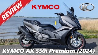 Kymco AK 550i Premium  Review  pros amp cons [upl. by Htebilil796]