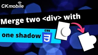 CSS How to merge two divs with one shadow [upl. by Kenn]