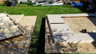 Lowes heartland shed kit build day 3 [upl. by Beall]