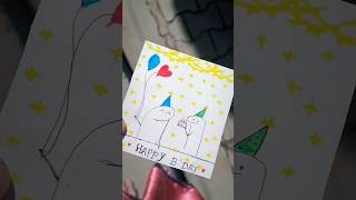 DIY bday card 😉🎂 music dance cover song art pop mittidetibbe drawing [upl. by Olly653]