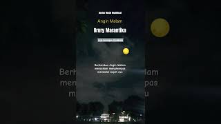 Angin Malam  Brury Marantika shorts lagu nostalgiatembang kenangan Jaddoels [upl. by Alahsal]